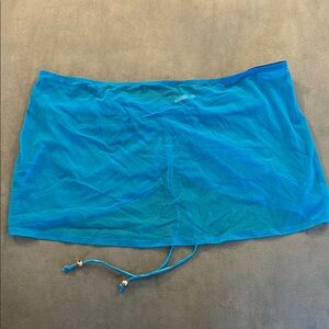 Savage X Fenty Blue Slip Skirt with Ruching Detail - 3x
